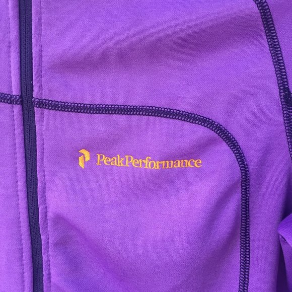 PeakPerformance R&D purple mid-layer zip up - size S - Picture 2 of 9